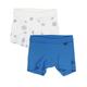 Schiesser - Boxershorts Classics – Fußball 2Er Pack In Blau/Weiß, Gr.104