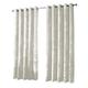 B&B Blackout Curtains Eyelet - 90 Drop Curtains for Dining Room Readymade Warm Winter Thermal Blinds Crushed Velvet Fully Lined Window Cover, White, 90x90 inch