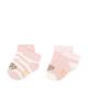 Steiff Unisex Kids Mini Basic Socken 2er Pack GOTS, Silver PINK, 30