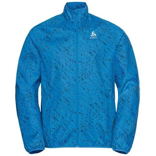 ODLO Herren Jacket ESSENTIAL LIGHT PRINT, Größe S in indigo bunting