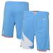 "Youth Nike Light Blue LA Clippers 2021/22 City Edition Courtside Swingman Shorts"