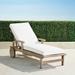 Cassara Chaise Lounge with Cushions in Weathered Finish - Resort Stripe Leaf - Frontgate