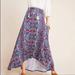 Anthropologie Skirts | Anthropologie Maeve Jersey Skirt Xs | Color: Blue/Red | Size: Xs