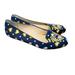 J. Crew Shoes | J. Crew Heart Slip On Smoking Flat Loafer Sz 9 Navy | Color: Blue/Gold | Size: 9