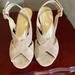 Michael Kors Shoes | Michael Kors Tan Suede Sandal. Size 6. Heel Approximately 3 1/2 Inches | Color: Tan | Size: 6