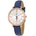 Women's Fossil Navy Phillips Exeter Academy Big Red Jacqueline Leather Watch