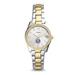 Women's Fossil Silver Longwood Lancers Scarlette Mini Two-Tone Stainless Steel Watch