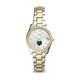 Women's Fossil Silver Binghamton Bearcats Scarlette Mini Two-Tone Stainless Steel Watch