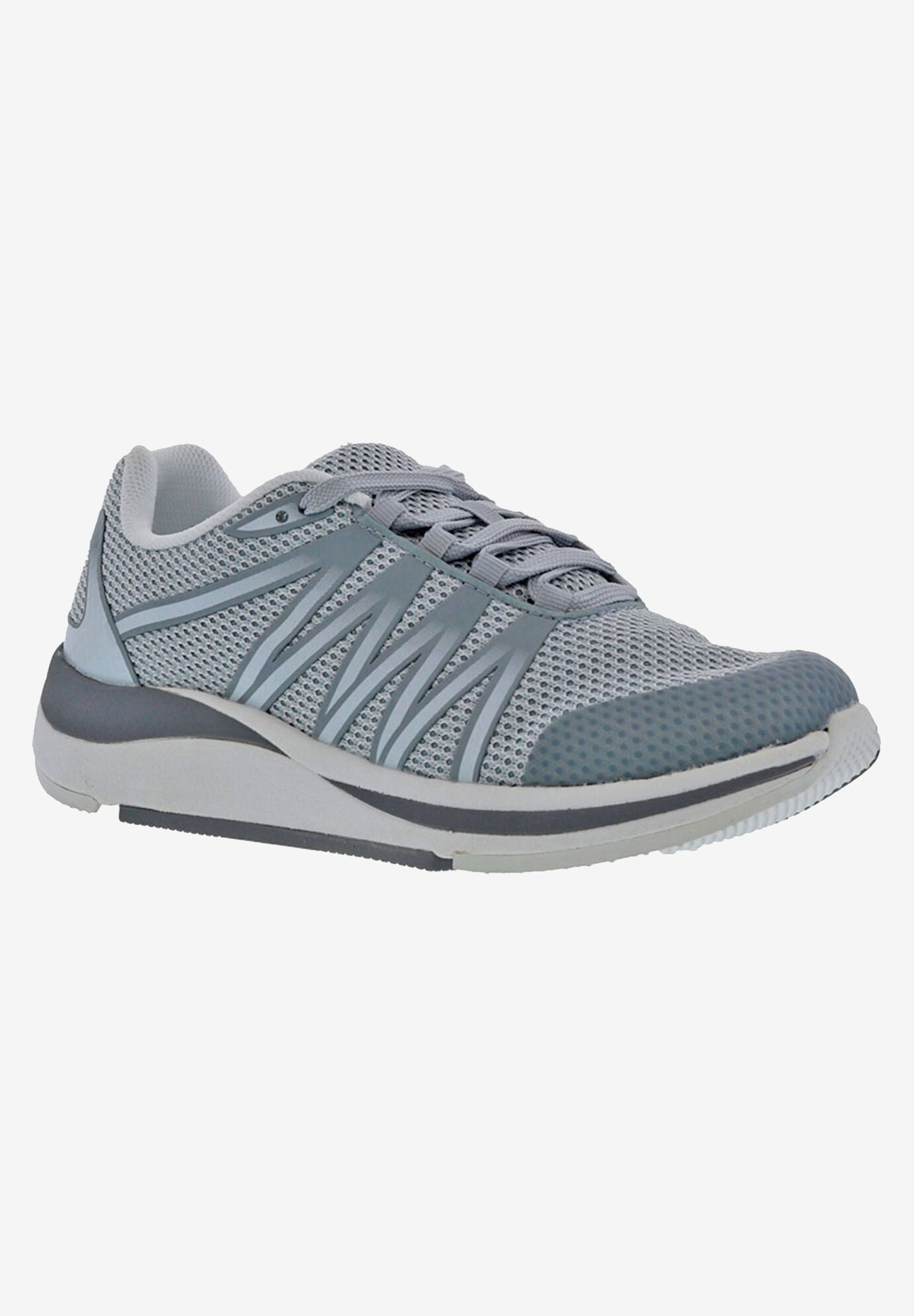 Extra Wide Width Women's Balance Sneaker by Drew in Grey Mesh Combo (Size 10 1/2 WW)