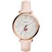 Women's Fossil Pink Marist Red Foxes Jacqueline Date Blush Leather Watch