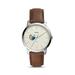Fossil Silver Morgan State Bears The Minimalist Brown Leather Watch