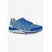 Wide Width Women's Balance Sneaker by Drew in Blue Mesh Combo (Size 12 W)