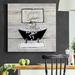 Andover Mills™ Splish Splash - Wrapped Canvas Print Canvas, Solid Wood in Black/Gray | 24 H x 24 W x 1 D in | Wayfair