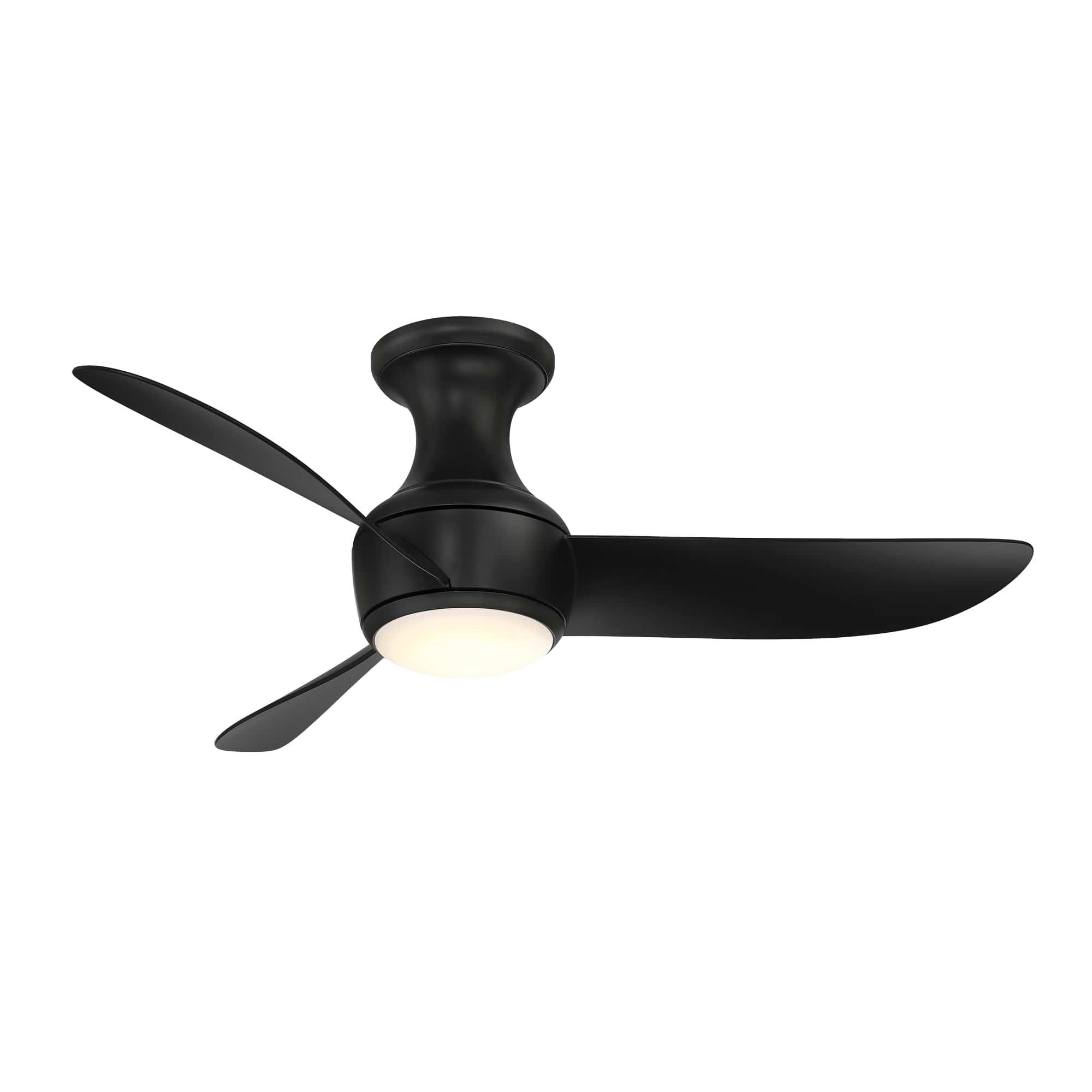 Modern Forms Corona Outdoor Rated 44 Inch Flush Mount Fan with Light Kit - FH-W2203-44L-MB