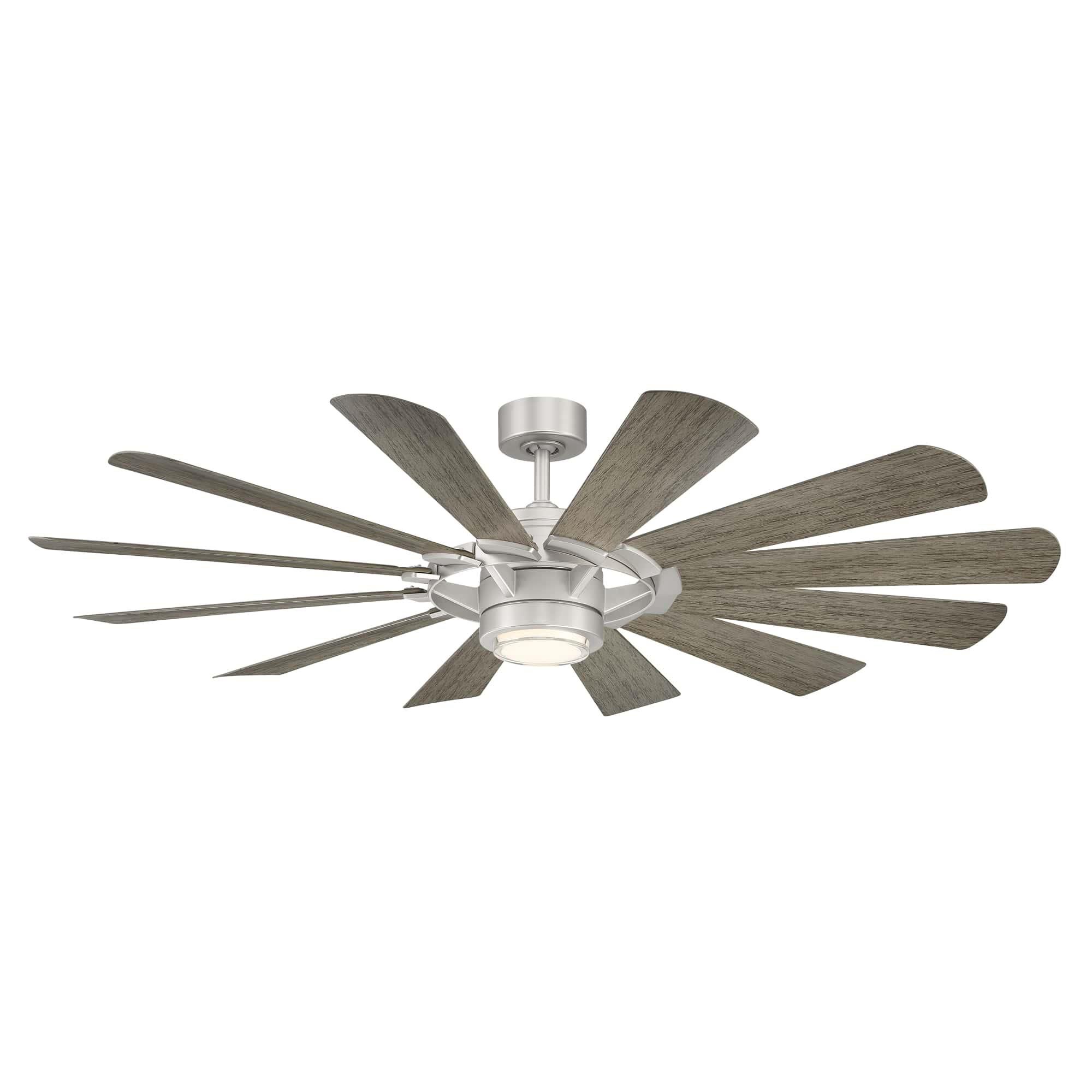 Modern Forms Wynd Mill Outdoor Rated 65 Inch Ceiling Fan with Light Kit - FR-W2201-65L27STWW