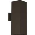 Progress Lighting 6in Cyl Sqrs 18 Inch Tall 2 Light Outdoor Wall Light - P560294-020