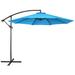 Yaheetech 10 Ft Patio Offset Umbrella Outdoor Hanging Cantilever Umbrella with Crank & Cross Base