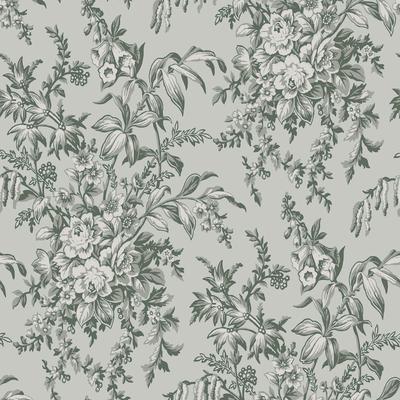 Laura Ashley Picardie Sage Wallpaper - N/A