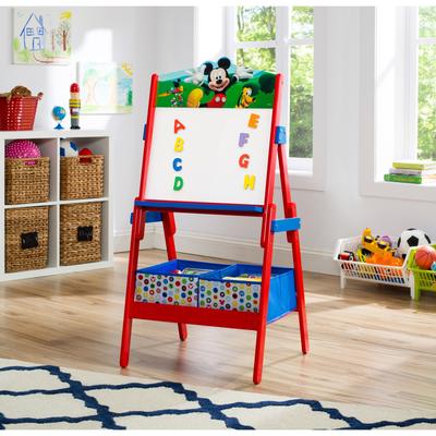 Disney Mickey Mouse Activity Easel with Dry Erase Board and Magnetic Letters - Multi