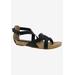 Wide Width Women's Nobu Sandal by Bellini in Black Pebbled (Size 10 W)