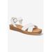 Women's Car-Italy Sandal by Bella Vita in White Leather (Size 8 1/2 M)