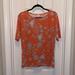 Lularoe Tops | Lularoe Gigi Top Size Xl In Orange And Gray | Color: Gray/Orange | Size: Xl