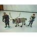Disney Toys | Lot Of 3 Disney Frozen Figurines Sven Reindeer Kristoff Prince 4" Tall | Color: Red | Size: Osbb