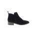 Dolce Vita Ankle Boots: Black Solid Shoes - Women's Size 7 - Almond Toe