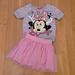 Disney Matching Sets | Disney Kids Minnie Outfit - Size Xs / Xch 4-5 | Color: Gray/Pink | Size: Xs/Xch 4-5
