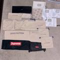 Louis Vuitton Bags | 1 Amiri, 5 Gucci, 10 Louis Vuitton And 2 Supreme Dust Bags | Color: Cream/White | Size: Os