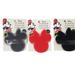Disney Other | Disney Minnie Mouse Silicone Scrubbers Non Scratch 3 Pc Gray - Red -Black -New | Color: Black/Gray/Red | Size: Os