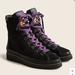 J. Crew Shoes | J Crew Elsa Lace Up Boots In Suede Size 7 | Color: Black | Size: 7