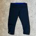 Under Armour Pants & Jumpsuits | Capri Length Under Armour Leggings | Color: Black/Blue | Size: M