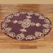 Wilmington Round Rug Wine, 5'9" Round, Wine