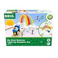 BRIO My First Railway Interactive Light Up Rainbow Train Set - Toddler Toys for Kids 18 Months Up - Compatible With Most BRIO Railway Sets & Accessories Multicolor