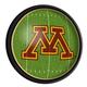 Minnesota Golden Gophers Football 18'' Round Slimline Illuminated Wall Sign