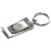 Silver Saint Joseph's Hawks Team Logo Curve Key Ring