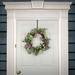 The Twillery Co.® Pink Eggs, Flowers, & Ferns 22" Polyester Wreath in Pink/Green/Indigo | 22 H x 22 W x 4 D in | Wayfair