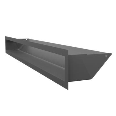 muenkel design Lufteinlässe für Opti-myst Einbaukamine: 1000 mm - Schwarz/Graphit