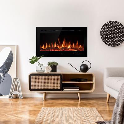 Noble Flame PARIS schwarz 660 [Elektrokamin Wandeinbau/wandhängend]