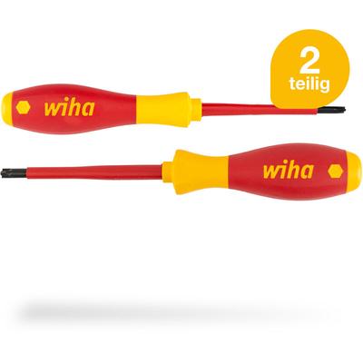 Wiha - Schraubendreher Set 2-teilig Elektriker vde geprüft, isoliert 1.000 v (32281) i Profi Image