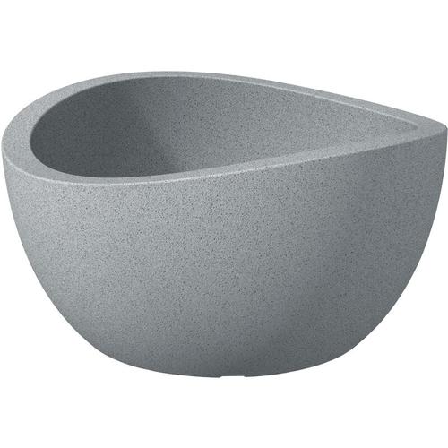 Scheurich - Wave Globe Bowl 40, Pflanzschale/Blumentopf/Pflanzkübel, rund, Farbe: Stony Grey,