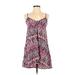 Mimi Chica Casual Dress: Pink Print Dresses - Women's Size Small