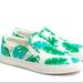 J. Crew Shoes | J Crew Canvas Tropical Palm Leaf Road Trip Chunky Slip On Sneaker | Color: Green/White | Size: 10