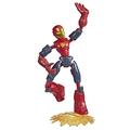 Marvel Avengers Bend and Flex Missions Iron Man Feuer-Mission, 15 cm große biegbare Figur für Kinder ab 4 Jahren