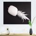 East Urban Home White Pineapple on Black - Print on Canvas Metal in Black/White | 24 H x 32 W x 1.5 D in | Wayfair E7AE0A1309CA452394C24AA36B8A55E7