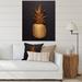 East Urban Home Gold Painted Tropical Fruits on Black III - Print on Canvas Metal | 32 H x 16 W x 1 D in | Wayfair 571FC43DCC2544808D0F22B1D81E1A30