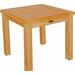 Seven Seas Teak Teak Outdoor Side Table Wood in Brown/White/Yellow | 18 H x 20 W x 20 D in | Wayfair SST14LG