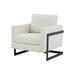 Accent Chair - Everly Quinn Lozka - Contemporary Cream Fabric + Gold Steel Accent Chair in Black | 34 H x 31 W x 34 D in | Wayfair