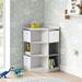 Celaya Celaya Mack & Milo™ kids 37" H X 22.5" W Book Display Wood/MDF in Gray/White | 37 H x 22.5 W x 22.5 D in | Wayfair